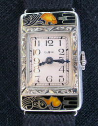 1925 Elgin Lady and Tiger wrist watch